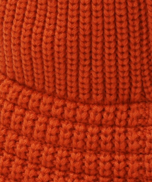 RACAL（ラカル）の「＜RACAL＞イヤー ニット バケットハット（ハット・レディース・オレンジ/ダークグレー・FREE）」の15枚目の写真
