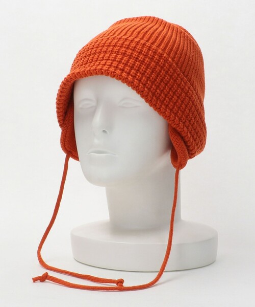 RACAL（ラカル）の「＜RACAL＞イヤー ニット バケットハット（ハット・レディース・オレンジ/ダークグレー・FREE）」の16枚目の写真