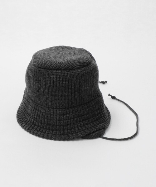 RACAL（ラカル）の「＜RACAL＞イヤー ニット バケットハット（ハット・レディース・オレンジ/ダークグレー・FREE）」の20枚目の写真