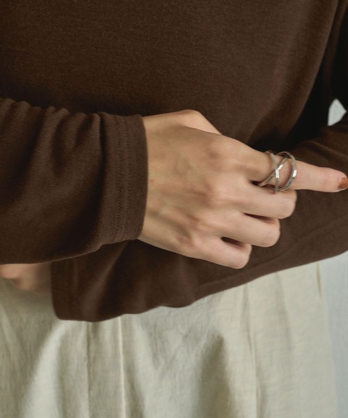 marjour（マージュール）の「FLOAT RING（リング・レディース・シルバー/ゴールド・12号）」の4枚目の写真