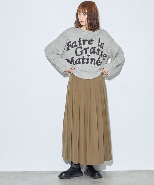 leimn(レイムン)の「ジャガードロゴニット(ニット/セーター・レディース・チャコールグレー/グレー・M)」の18枚目の写真