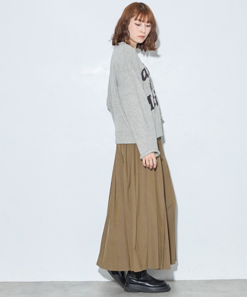 leimn(レイムン)の「ジャガードロゴニット(ニット/セーター・レディース・チャコールグレー/グレー・M)」の15枚目の写真