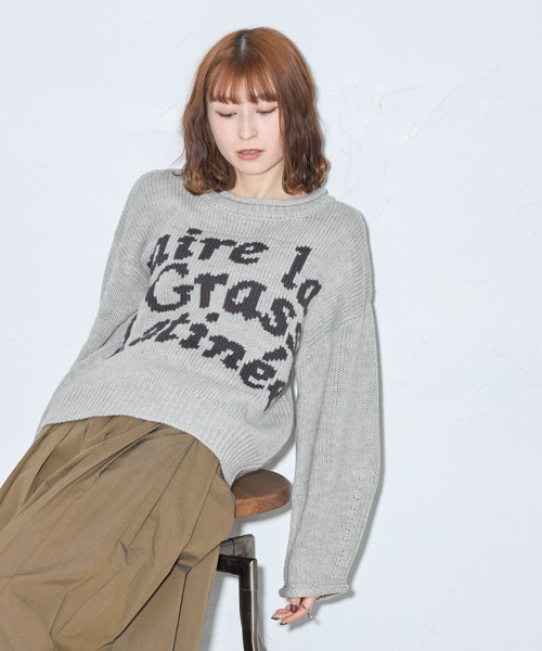 leimn(レイムン)の「ジャガードロゴニット(ニット/セーター・レディース・チャコールグレー/グレー・M)」の22枚目の写真