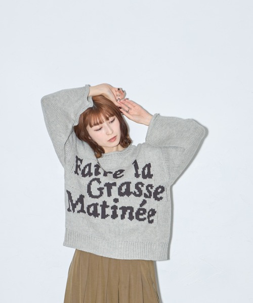 leimn(レイムン)の「ジャガードロゴニット(ニット/セーター・レディース・チャコールグレー/グレー・M)」の21枚目の写真