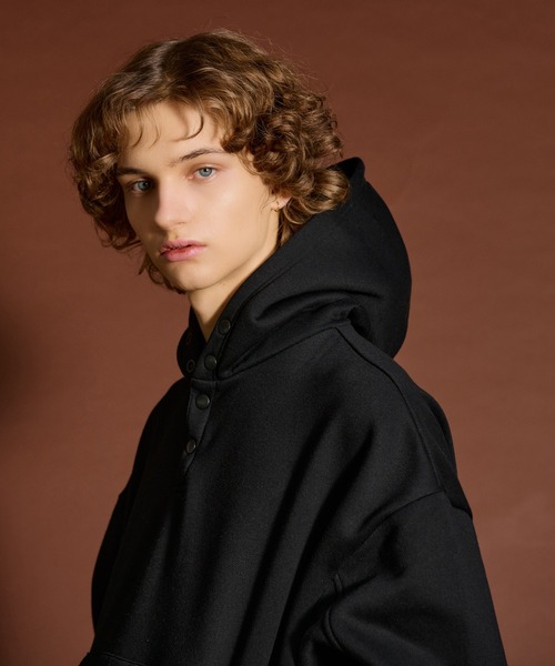 WETTEMPT（ウィテンプト）の「FLEECE LINING SNAP PARKA /裏起毛スナップパーカー（パーカー・メンズ・杢グレー/ブラック/チャコール・SMALL/LARGE/MEDIUM）」の22枚目の写真