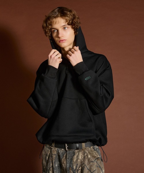 WETTEMPT（ウィテンプト）の「FLEECE LINING SNAP PARKA /裏起毛スナップパーカー（パーカー・メンズ・杢グレー/ブラック/チャコール・SMALL/LARGE/MEDIUM）」の18枚目の写真