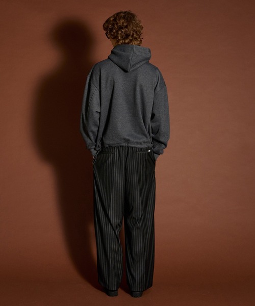 WETTEMPT（ウィテンプト）の「FLEECE LINING SNAP PARKA /裏起毛スナップパーカー（パーカー・メンズ・杢グレー/ブラック/チャコール・SMALL/LARGE/MEDIUM）」の16枚目の写真