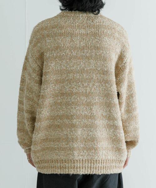 URBAN RESEARCH（アーバンリサーチ）の「URBAN RESEARCH iD　ブークレメランジニット（ニット/セーター・メンズ・グレー/ベージュ・MEDIUM/LARGE）」の6枚目の写真