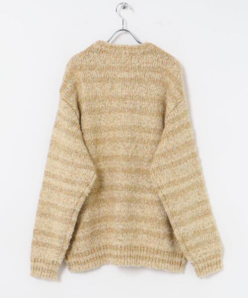 URBAN RESEARCH（アーバンリサーチ）の「URBAN RESEARCH iD　ブークレメランジニット（ニット/セーター・メンズ・グレー/ベージュ・MEDIUM/LARGE）」の9枚目の写真