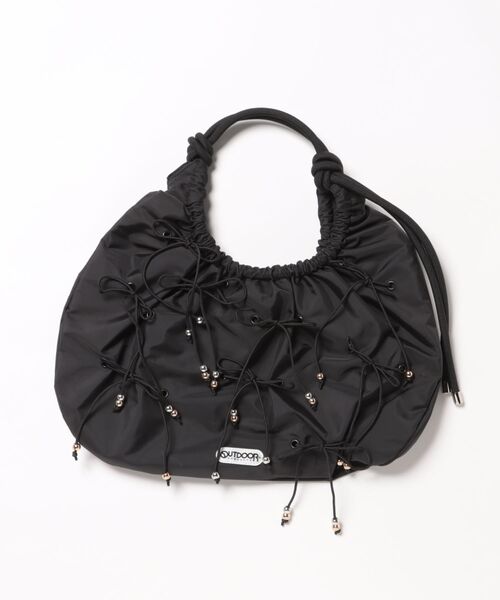 OUTDOOR PRODUCTS（アウトドアプロダクツ）の「OUTDOOR PRODUCTS/アウトドアプロダクツ　コードリボン2WAYハンドバッグ（ハンドバッグ・レディース・アイボリー/ブラック/ベージュ・ONE SIZE）」の8枚目の写真