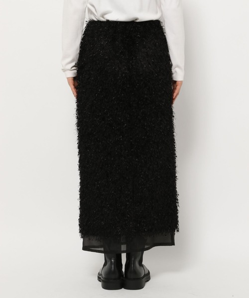 LOWRYS FARM（ローリーズファーム）の「フェザーレイヤードスカート　247902（スカート・レディース・アイボリー/グレー/ブラック・FREE）」の12枚目の写真