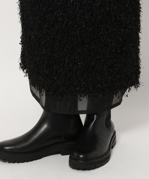 LOWRYS FARM（ローリーズファーム）の「フェザーレイヤードスカート　247902（スカート・レディース・アイボリー/グレー/ブラック・FREE）」の10枚目の写真