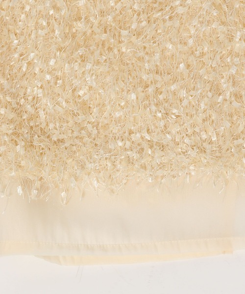 LOWRYS FARM（ローリーズファーム）の「フェザーレイヤードスカート　247902（スカート・レディース・アイボリー/グレー/ブラック・FREE）」の6枚目の写真