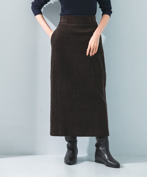 URBAN RESEARCH ROSSO WOMEN(アーバンリサーチ ロッソ)の「le CORDUROY H-LINE SKIRT(スカート・レディース・ブラウン/アイボリー・SMALL)」の20枚目の写真