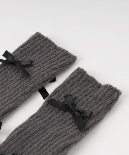 URBAN CHERRY（アーバンチェリー）の「ミニリボンレッグウォーマー（レッグウォーマー・キッズ・ピンク/グレー/ブラック・FREE）」の12枚目の写真