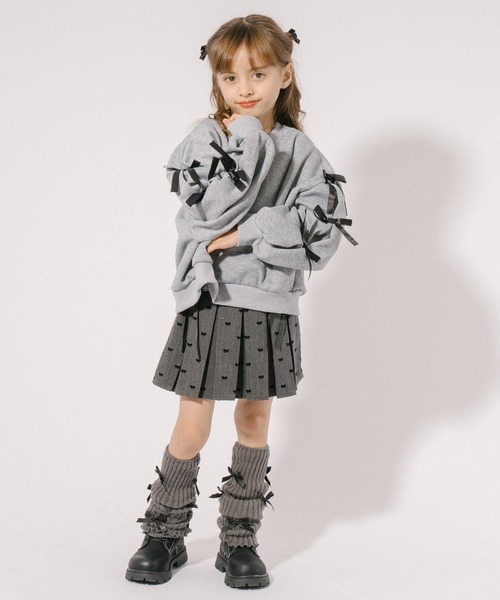 URBAN CHERRY（アーバンチェリー）の「ミニリボンレッグウォーマー（レッグウォーマー・キッズ・ピンク/グレー/ブラック・FREE）」の16枚目の写真