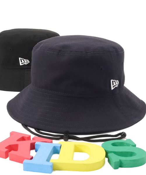 NEW ERA(ニューエラ)の「ニューエラ キッズ アドベンチャーハット 無地(ハット・キッズ・ブラック/ネイビー/ホワイト・M/L/L/XL/S/M)」の1枚目の写真
