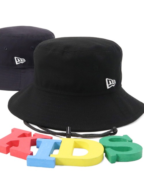 NEW ERA(ニューエラ)の「ニューエラ キッズ アドベンチャーハット 無地(ハット・キッズ・ブラック/ネイビー/ホワイト・M/L/L/XL/S/M)」の3枚目の写真