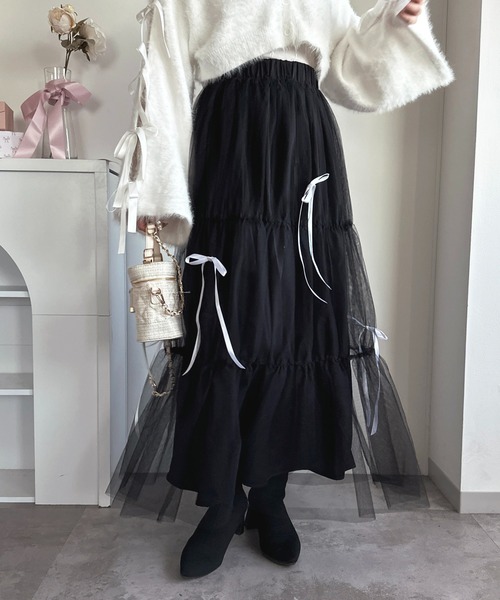 セール】チュールリボンスカート【ZOZOTOWN限定アイテム】（スカート