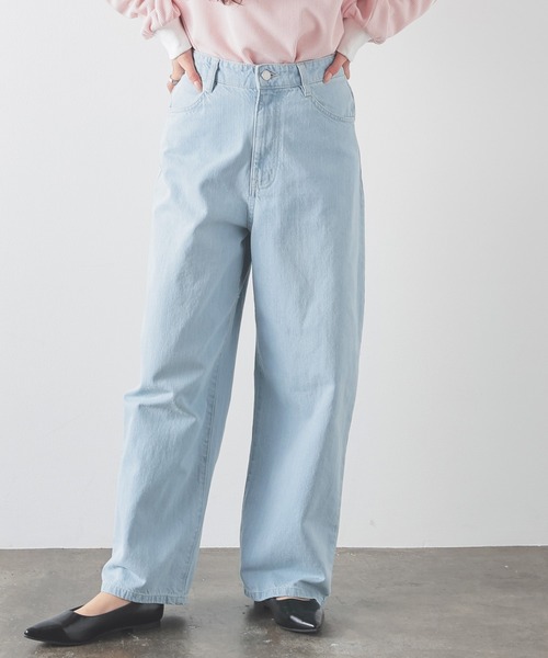 Honeys（ハニーズ）の「デニムカーブパンツ（デニムパンツ・レディース・ブルー系その他/ブルー系その他2/グレー/ダルブルー系/インディゴブルー・L/LL/M/S/SS）」の9枚目の写真