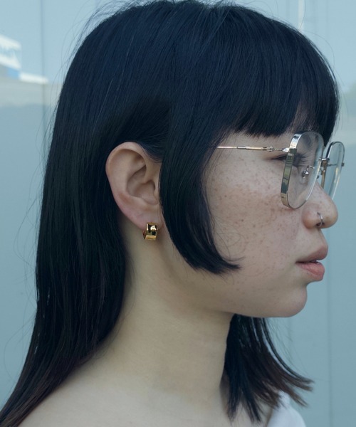 whoseA(フーシー)の「【silver925】Ordinary Pierce 16KGP/オーディナリー フープピアス(ピアス(両耳用)・レディース・ゴールド・FREE)」の4枚目の写真