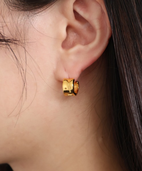 whoseA(フーシー)の「【silver925】Ordinary Pierce 16KGP/オーディナリー フープピアス(ピアス(両耳用)・レディース・ゴールド・FREE)」の11枚目の写真