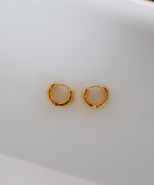 whoseA(フーシー)の「【silver925】Ordinary Pierce 16KGP/オーディナリー フープピアス(ピアス(両耳用)・レディース・ゴールド・FREE)」の9枚目の写真