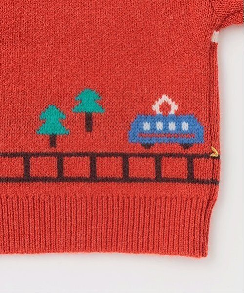 kladskap（クレードスコープ）の「乗り物ニットプルオーバー（ニット/セーター・キッズ・トップグレー/レッド・120cm/110cm/90cm/100cm）」の9枚目の写真