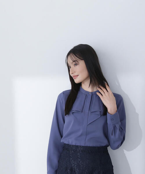 ◇メタルポイントフリルブラウス（シャツ/ブラウス）｜NATURAL BEAUTY BASIC（ナチュラルビューティーベーシック）