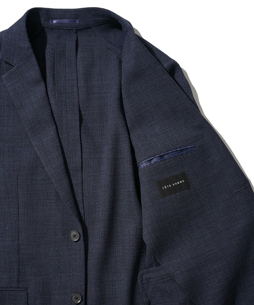 TETE HOMME（テットオム）の「AIR THROUGH MESH ストレッチスーツ / ウォッシャブルセットアップ（セットアップ・メンズ・ブラック/ネイビー・SMALL/MEDIUM/LARGE/X-LARGE/XX-LARGE）」の20枚目の写真