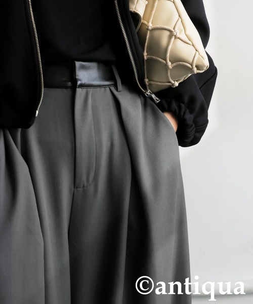antiqua(アンティカ)の「ワイドパンツ(その他パンツ・レディース・グレー/ブラック・MEDIUM/LARGE)」の12枚目の写真