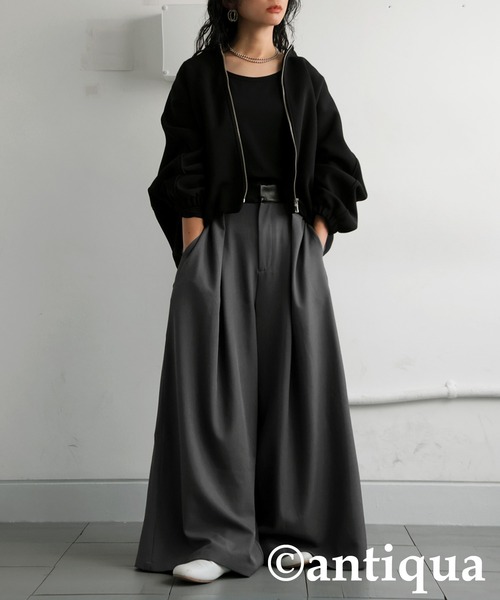 antiqua(アンティカ)の「ワイドパンツ(その他パンツ・レディース・グレー/ブラック・MEDIUM/LARGE)」の13枚目の写真
