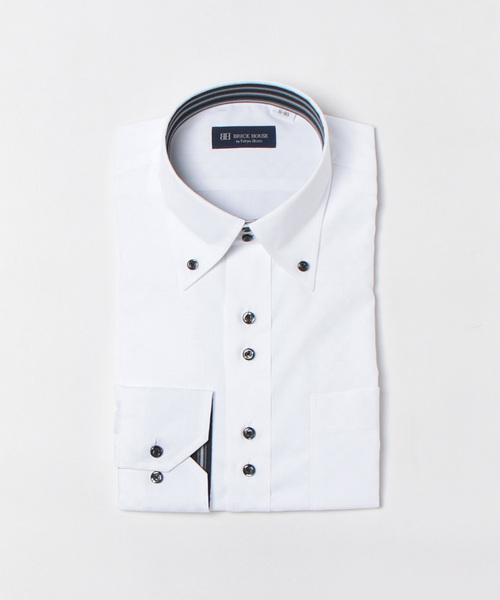 透け防止 形態安定ノーアイロン ボタンダウン 長袖ビジネスワイシャツ（ビジネスシャツ）｜TOKYO SHIRTS（トウキョウシャツ）