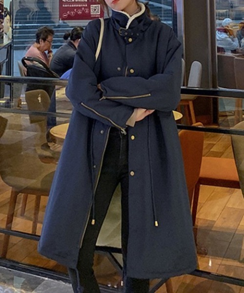 【セール】裏ボア ロングコート（その他アウター）｜BLANC FICELLE（ブランフィセル）