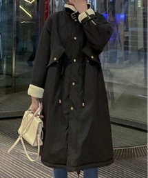 ボア コート ロング」に該当するブラック/黒色系のファッション通販