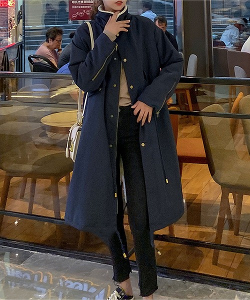 セール】裏ボア ロングコート（その他アウター）｜BLANC FICELLE