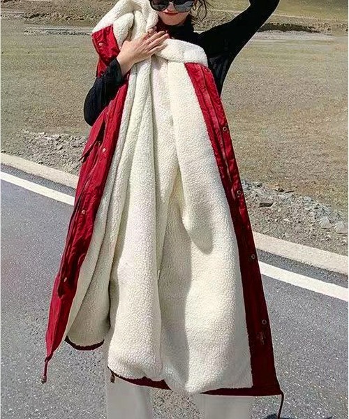 セール】裏ボア ロングコート（その他アウター）｜BLANC FICELLE