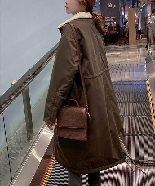 セール】裏ボア ロングコート（その他アウター）｜BLANC FICELLE