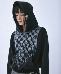 tanakadaisuke | 【tanakadaisuke/タナカダイスケ】《STUDIOUS別注》rhombus metal print bijou hoodie/フーディ(パーカー)