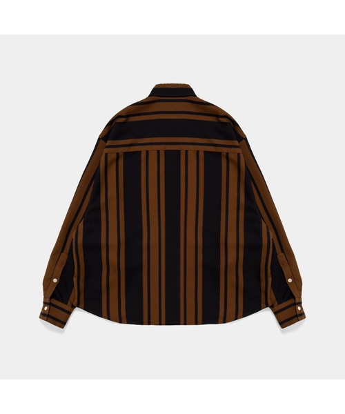 APPLEBUM(アップルバム)の「Wooly Twill Stripe Oversize L/S Shirt(シャツ/ブラウス・メンズ・ブラウン/アイボリー・X-LARGE/LARGE/MEDIUM)」の12枚目の写真