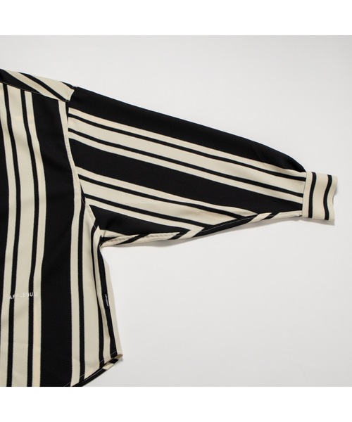 APPLEBUM(アップルバム)の「Wooly Twill Stripe Oversize L/S Shirt(シャツ/ブラウス・メンズ・ブラウン/アイボリー・X-LARGE/LARGE/MEDIUM)」の8枚目の写真