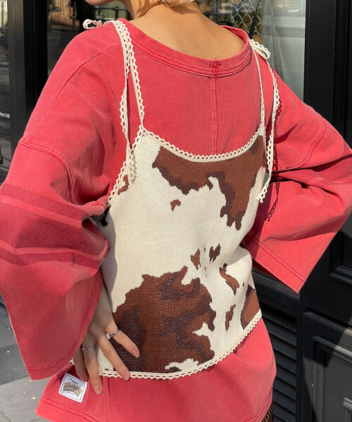 HELLO.SANFRANCISCO(ハローサンフランシスコ)の「【HELLO.SANFRANCISCO/ハローサンフランシスコ】COW柄キャミ(キャミソール・レディース・アイボリー・ONE SIZE)」の16枚目の写真