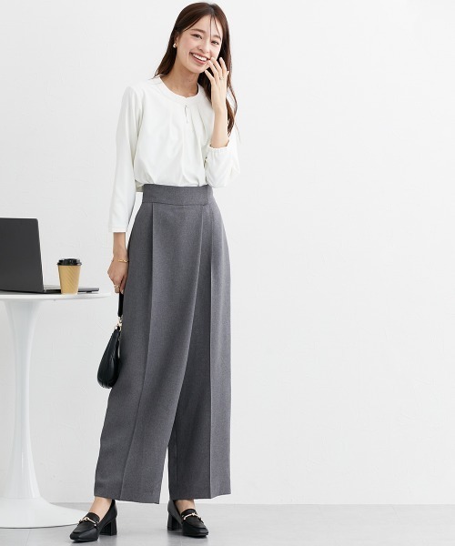 7days Life Styling(セブンデイズライフスタイリング)の「ラップウエストパンツ(その他パンツ・レディース・グレー/ブラック・LL/S/M/L)」の16枚目の写真