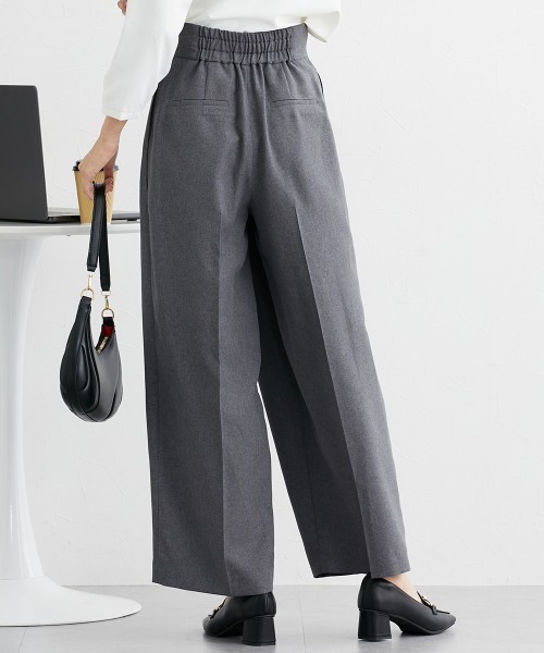 7days Life Styling(セブンデイズライフスタイリング)の「ラップウエストパンツ(その他パンツ・レディース・グレー/ブラック・LL/S/M/L)」の8枚目の写真