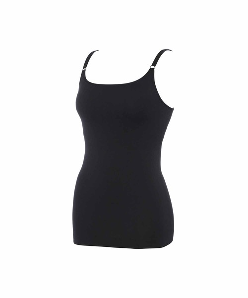 AMOSTYLE BY TRIUMPH(アモスタイルバイトリンプ)の「【カップ付きキャミ】コンフォートストレッチブラトップ AMST1497 B.Top JX(キャミソール・レディース・ブラック/オレンジ・L/M)」の6枚目の写真