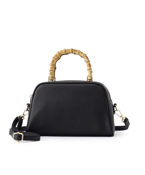 grove（グローブ）の「【雑誌掲載】バンブーハンドル2WAYボストン（ボストンバッグ・レディース・アイボリー/ブラック/ナチュラル・00）」の14枚目の写真