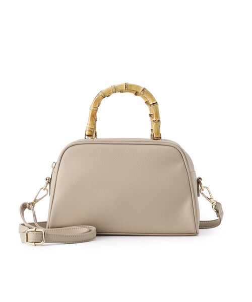 grove（グローブ）の「【雑誌掲載】バンブーハンドル2WAYボストン（ボストンバッグ・レディース・アイボリー/ブラック/ナチュラル・00）」の15枚目の写真