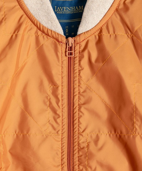 LAVENHAM（ラベンハム）の「Unwadded Bomber Jacket Womens / アンワディッド ボンバー ジャケット ウィメンズ（その他アウター・レディース・ダークブラック/ブラウン系その他・8/10/12/6）」の18枚目の写真