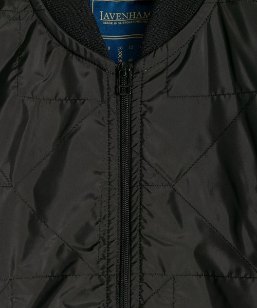 LAVENHAM（ラベンハム）の「Unwadded Bomber Jacket Womens / アンワディッド ボンバー ジャケット ウィメンズ（その他アウター・レディース・ダークブラック/ブラウン系その他・8/10/12/6）」の4枚目の写真