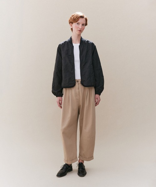 LAVENHAM（ラベンハム）の「Unwadded Bomber Jacket Womens / アンワディッド ボンバー ジャケット ウィメンズ（その他アウター・レディース・ダークブラック/ブラウン系その他・8/10/12/6）」の15枚目の写真